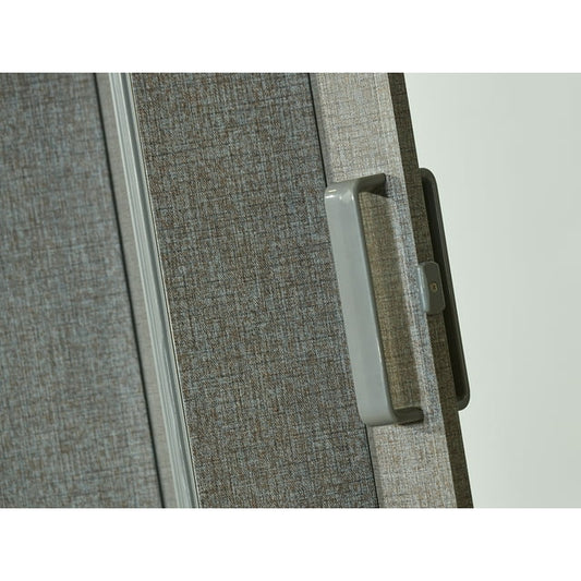 Spectrum EL3680GL 36 x 80 in. Elite Vinyl Folding Door Gray Linen