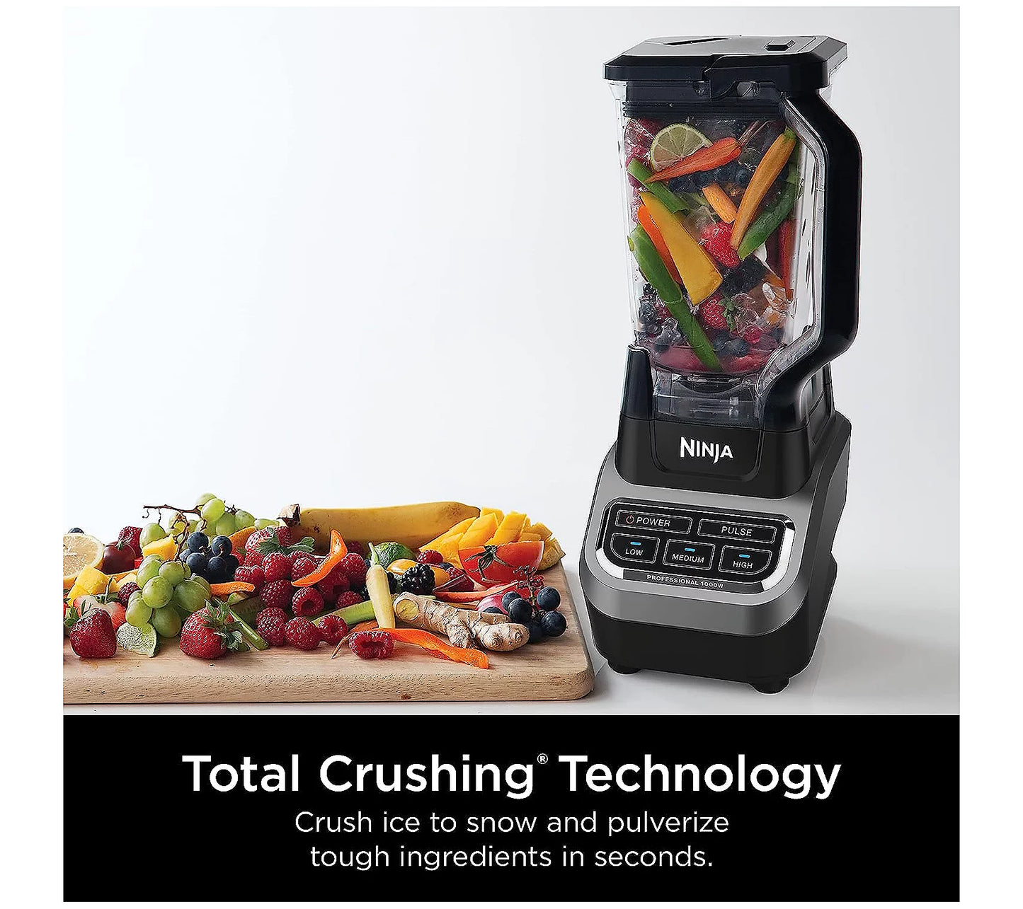 Ninja Professional Blender, 1000W, Black, BL610