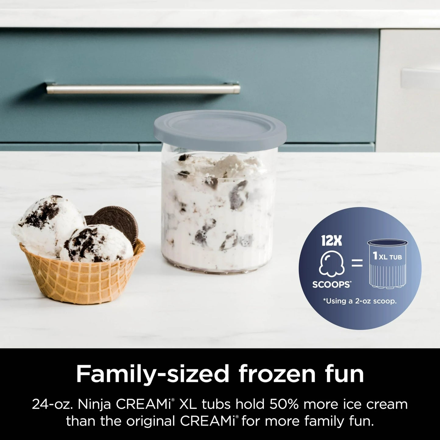 Ninja CREAMi Deluxe 11-in-1 XL Ice Cream Maker, Silver (NC501)