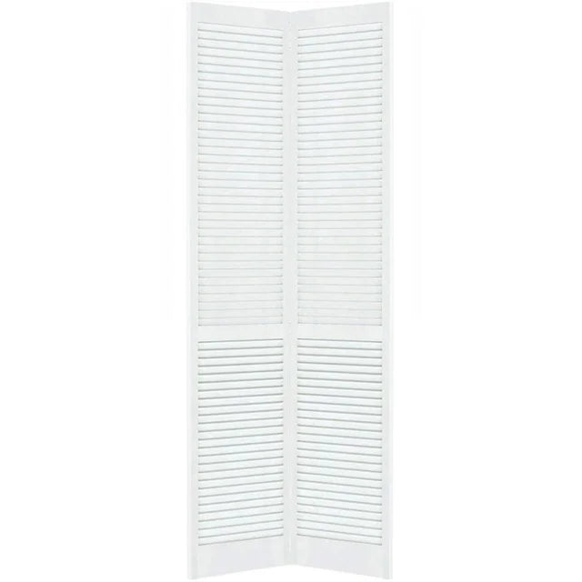 Kimberly Bay Louvered Wood Primed Bi-Fold Door