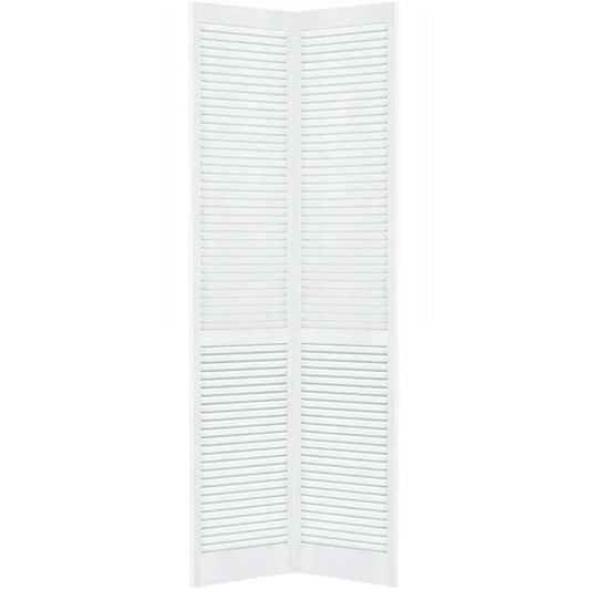 Kimberly Bay Louvered Wood Primed Bi-Fold Door