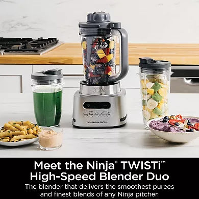 Ninja Twisti, High-Speed Blender Duo 3 Preset Auto-iQ Programs, 34 oz