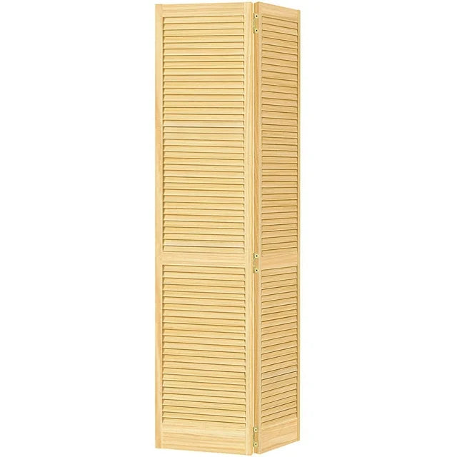 Kimberly Bay Louvered Wood Primed Bi-Fold Door