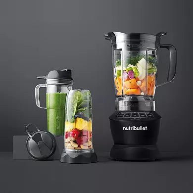 Nutribullet 1200 Watts 64 oz. Full-Size Blender Combo NBF50500, Dark Gray